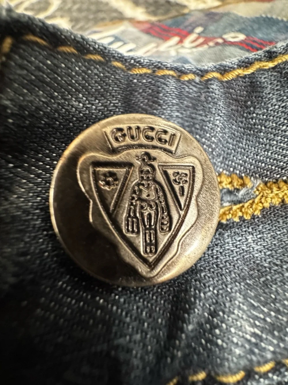 #83  🌷GUCCI Classic Dark Wash Men’s Jeans - Navy Blue - Picture 5 of 6